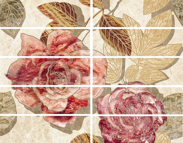 Бордюр Ceramica Classic Tile Illyria Flowers 7,5x25
