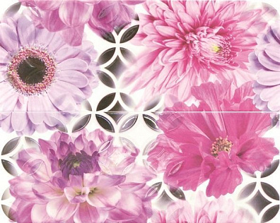 Панно Opoczno Black&White French Bistro Flower Ins 40x50 (комплект)