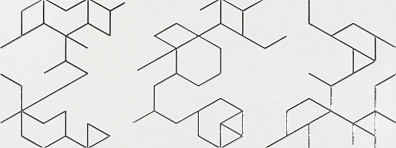 Декор Sanchis Clarity Dec. Polygon Blanco 25x65