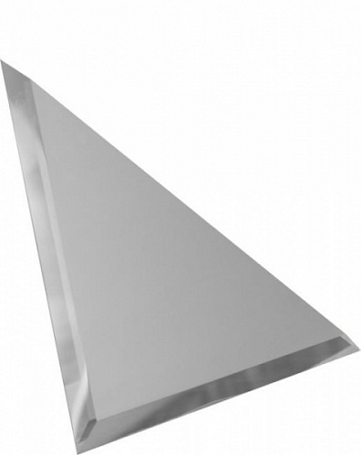 Настенная плитка ДСТ Зеркальная Треугольная Серебро 18x18
