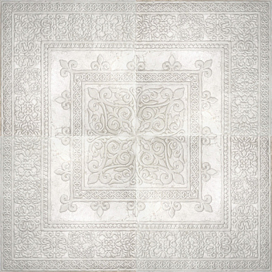 Панно Absolute Keramika Papiro Roseton Gotico White 120x120