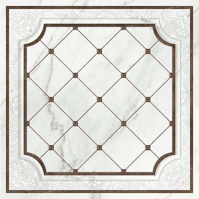 Декор Cersanit Capella Белый 42x42