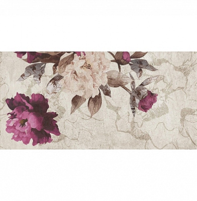 Настенная плитка Belleza Кэрол Бежевая с рисунком 684 25x50