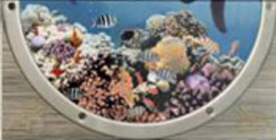Декор Latina Poseidon Mural II 4-4 низ 25x50