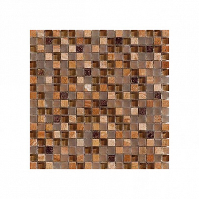Мозаика Bertini Mosaic Marble Mix Wood-Grain-Glass-Resin (1,5x1,5) 30,5x30,5