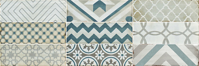 Настенная плитка Gracia Ceramica Collage White 02 10x30