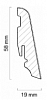 Плинтус Neuhofer Holz Шпон Дуб Мрамор Белый Лак 5,8x1,9 — фото1
