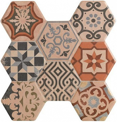 Напольная плитка Navarti Hexagonal Astorga Beige 37,2x38,8