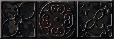 Декор Cifre Ceramica Bulevar Altair Black Decor 10x30