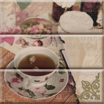 Панно Absolute Keramika Tea Flowers Панно 30x30 (комплект)
