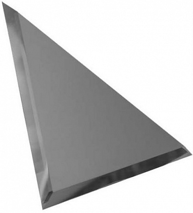 Настенная плитка ДСТ Зеркальная Треугольная Графит Матовая 25x25