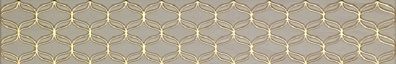 Бордюр Vitra Ethereal Gold Geometric Border L.Beige Glossy 10x60