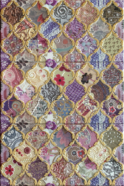 Декор Latina Damasco Textil Conjunto 75x50 (комплект)