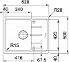 Мойка кухонная Franke Basis BFG 611C графит (114.0280.845) — фото1