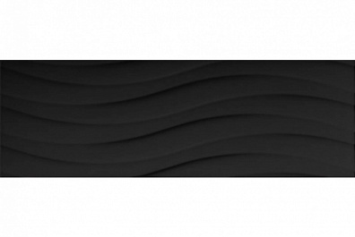 Настенная плитка Undefasa Colorgloss Negro Bend 25x75