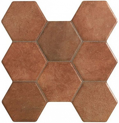 Напольная плитка Navarti Hexagonal Castilla Marron 37,2x38,8