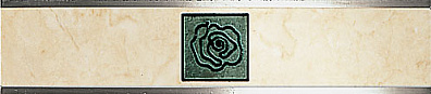 Бордюр Colli Olimpia Listello Rose Crema-Verde 6x32