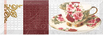 Декор Absolute Keramika Wine 05 & Tea Flowers 01 10x30