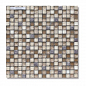 Мозаика Bertini Mosaic Glass Mix Cream marfil-brown glass-resin (1,5x1,5) 30,5x30,5