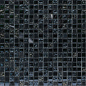Мозаика Bertini Mosaic Glass Mix Black mix (1,5x1,5) 30,5x30,5
