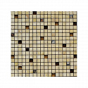 Мозаика Bertini Mosaic Marble Mix Egyption Yellow-Glass-Steel (1,5x1,5) 30,5x30,5