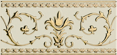 Бордюр Petracer`s Grand Elegance Gold Narciso-A Oro Su Panna 10x20