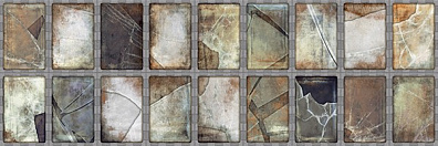 Настенная плитка Aparici Steel Grey Frame 25,2x75,9