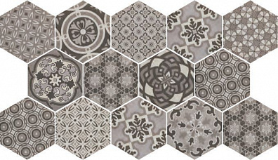 Напольная плитка Codicer 95 Vintage Hexagon Mix 22x25