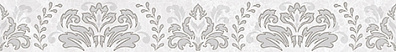 Бордюр Ceramica Classic Tile Afina Damask Серый 5x40