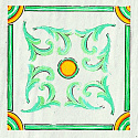 Декор Savoia Italia Cotto Mediterraneo Procida Verde 16,5x16,5