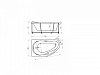 Акриловая ванна Акватек Таурус 170 см, с боковым и фронтальным экранами, R — фото1