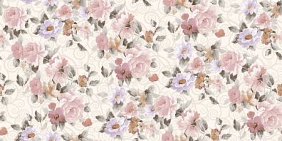 Настенная плитка Belleza Селин Цветы 25x50