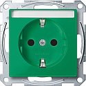 Электрическая розетка Schneider Electric Merten System M MTN2302-0304 Зеленый