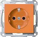 Электрическая розетка Schneider Electric Merten System M MTN2300-0302 Оранжевый