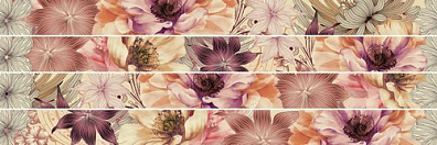 Бордюр Azulejos Alcor Valpolicella Cen. Bouquet Nature 4,8x60