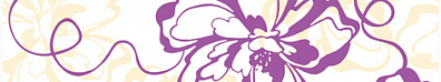 Бордюр Нефрит Кураж-2 Фиолетовый цветок 7.5x40