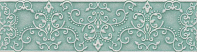Бордюр Atlantic Tiles №5 Cenefa Tiffany Esmeralda 8x29.5