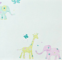 Виниловые обои Camengo Little Friends 526183 Giraffe Design