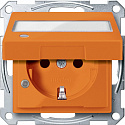 Электрическая розетка Schneider Electric Merten System M MTN2313-0302 Оранжевый
