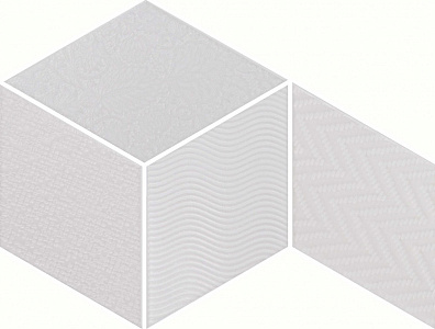 Напольная плитка Equipe Rhombus White 14x24