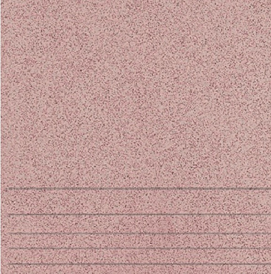 Ступень Шахтинская плитка Техногрес Светло-розовая 30x30