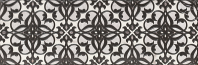 Декор Gracia Ceramica Velutti Black 01 25x75