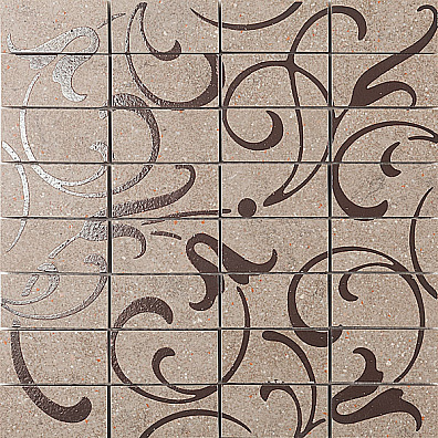 Мозаичный декор Kerama Marazzi Фьорд DP168-012 Табачный Светлый 30x30