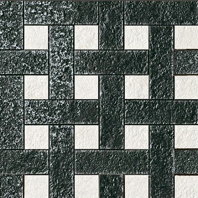 Мозаичный декор Versace Palace Stone Mos. White-Black 39.4x39.4