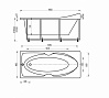 Акриловая ванна с гидромассажем Акватек Европа 180 см — фото2