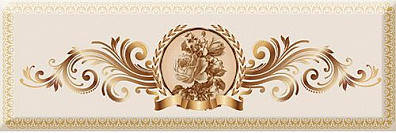 Декор Absolute Keramika Medallion Flower 02 10x30
