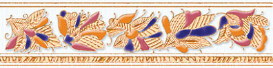 Бордюр Ceramique Imperiale Фантастические бабочки Белый 5x20