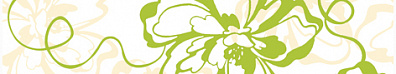 Бордюр Нефрит Кураж-2 Зеленый цветок 7.5x40