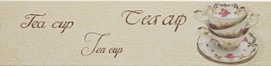 Декор Monopole Veronica Tea Cup Crema Brillo 10x40