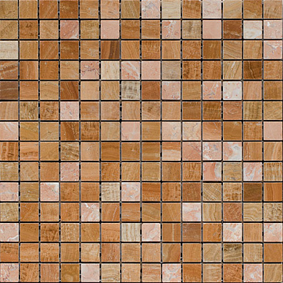 Мозаика Bertini Mosaic Marble Rosa Tea- Wood-Grain Yellow (2x2) 30,5x30,5